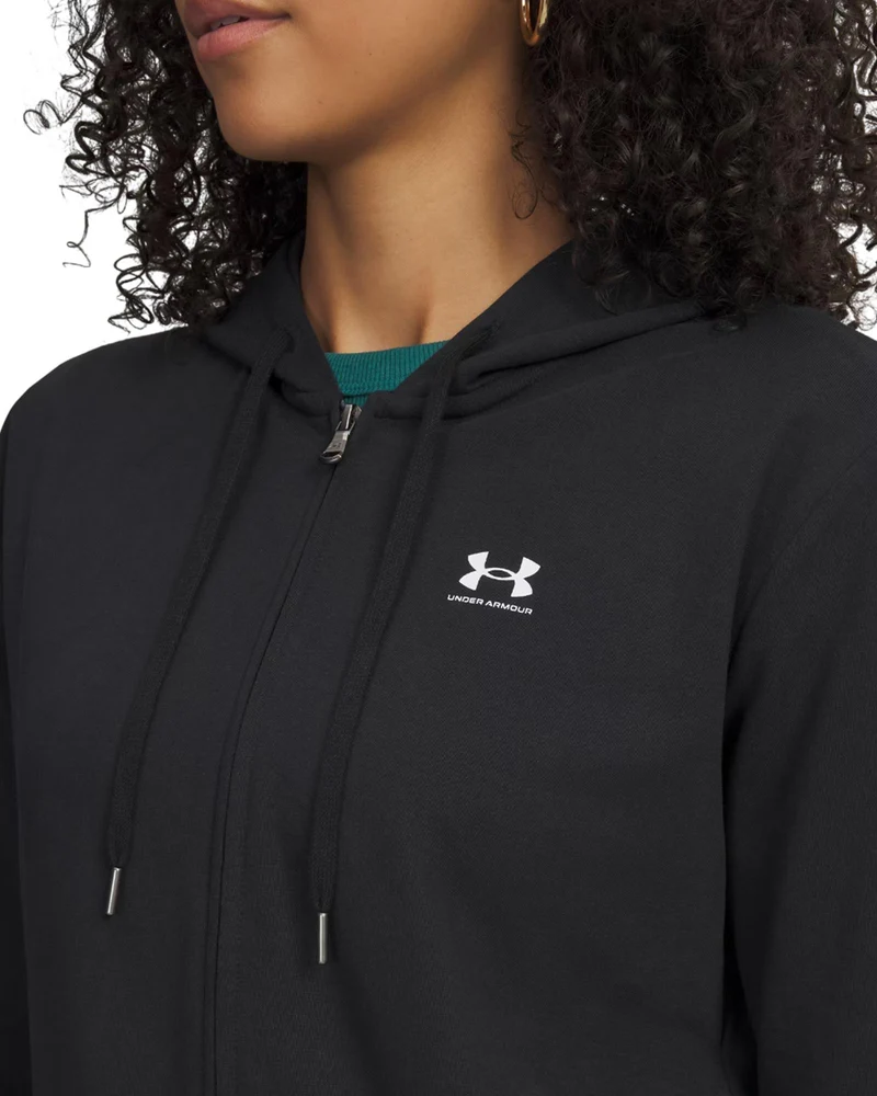 Felpa Full Zip Sport Terry - Black / White