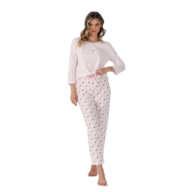 Pyjama érotique femme NUIT Élégance et Confort Coton Doux Taille Élastique Motifs Joyeux lingerie intime détente maison