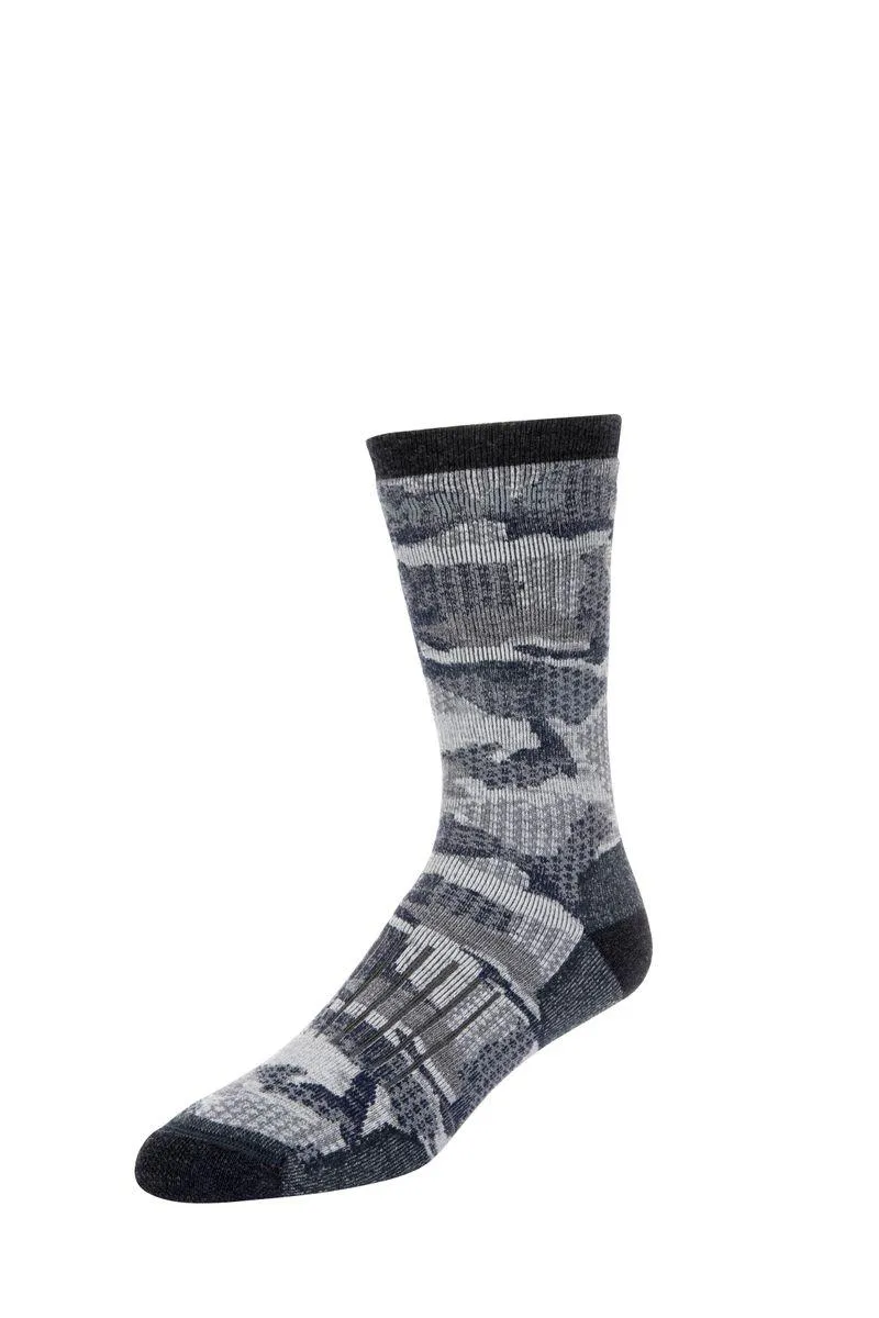 Women's Merino Midweight Hiker Sock Hex Flo Camo Admiral