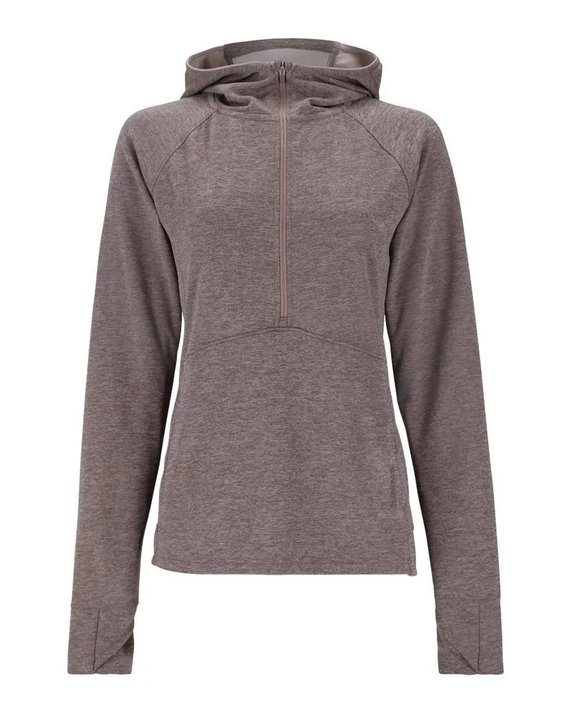 Womens Heavyweight Baselayer Hoody Heron Heather