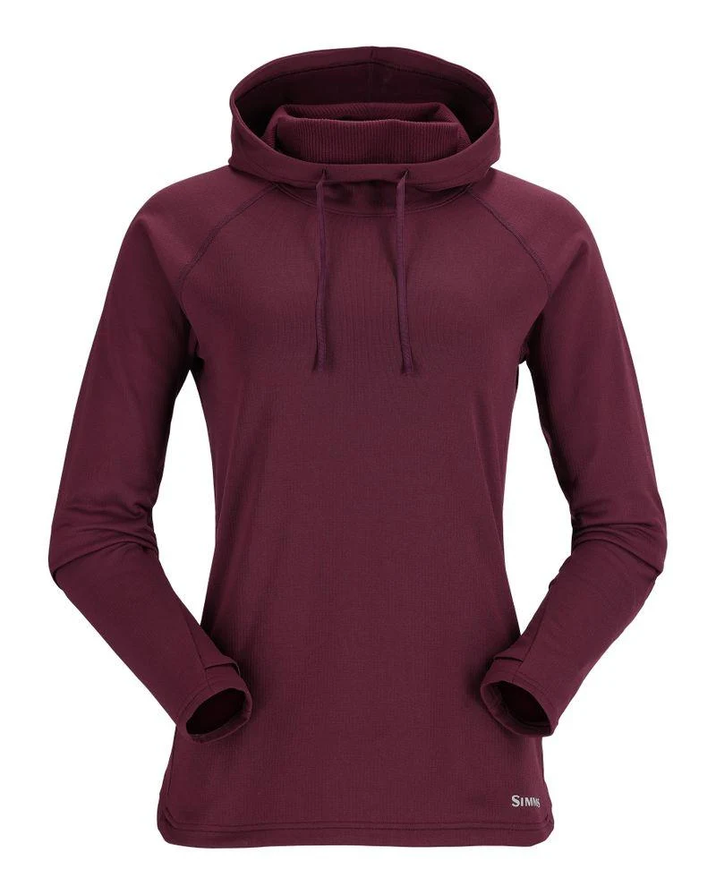 Womens Heavyweight Baselayer Hoody Mulberry Taglia L