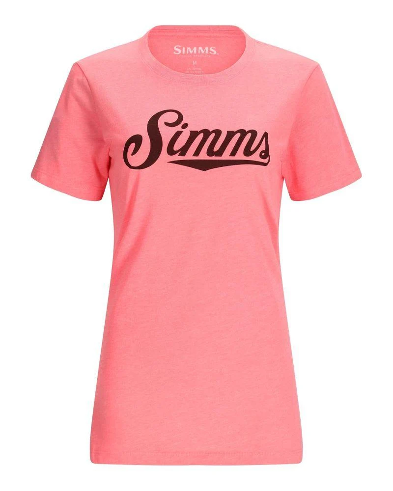 Women's Crew Logo T-shirt Watermelon Heather Taglia L