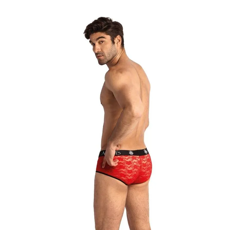 slip homme dentelle rouge imprimé fleuri coupe sportive ajusté léger respirant extensible durable confortable séduisant raffiné
