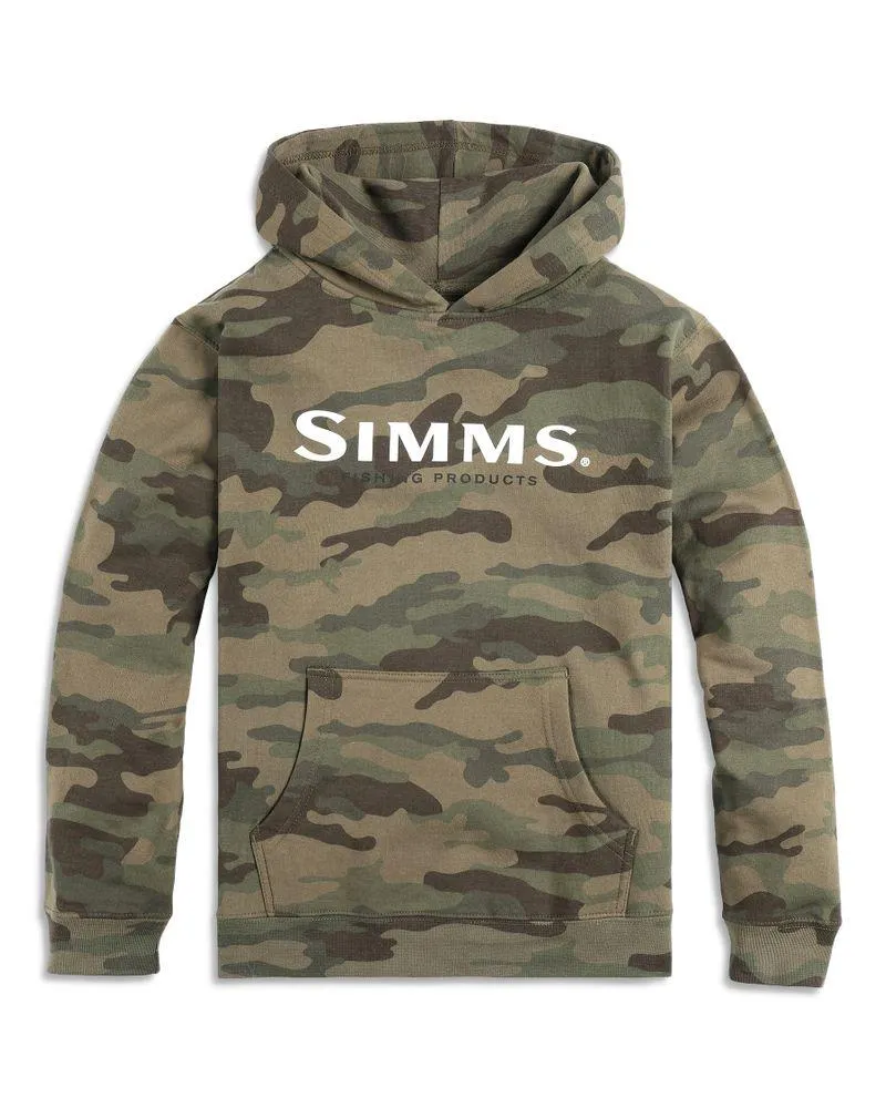 Kid's Logo Hoody Woodland Camo