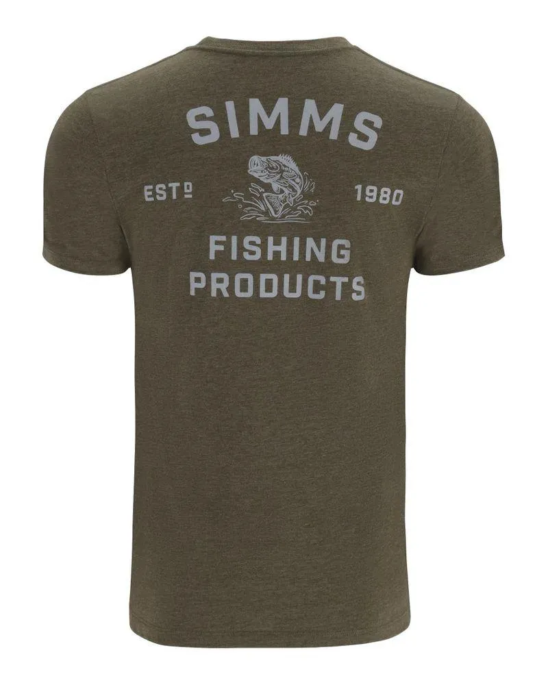 Stacked Bass T-Shirt Military Heather