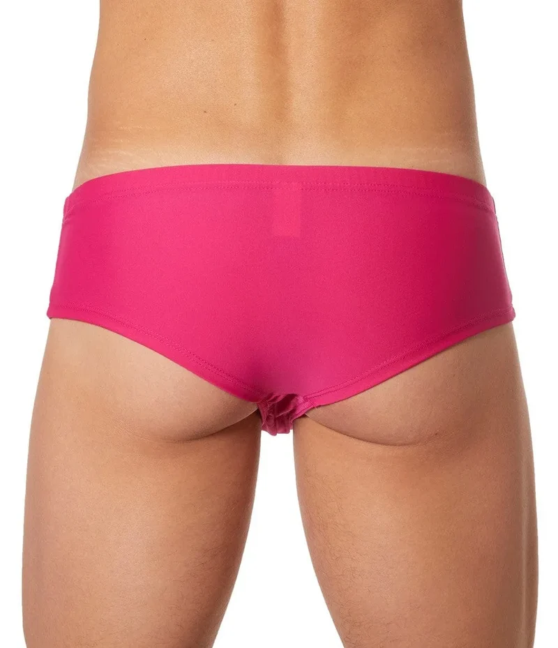 mini shorty lingerie magenta doux opaque confortable extensible polyamide élasthanne coupe ajustée silhouette sublimée quotidienne spéciale séduisante