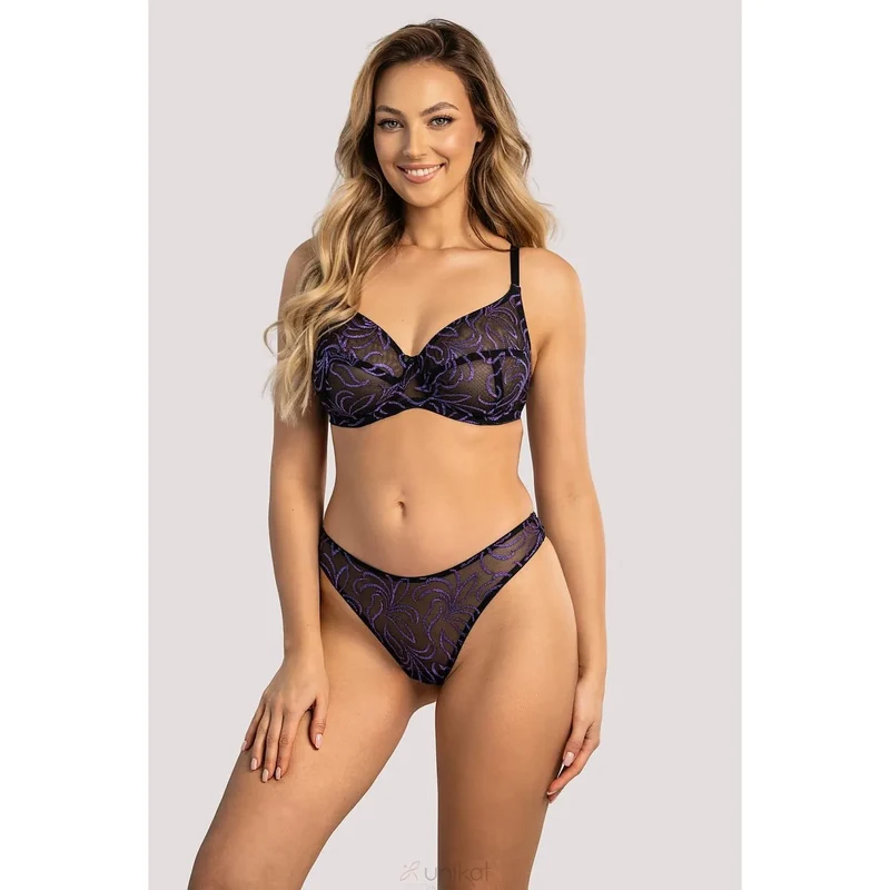 Ensemble de lingerie floral dentelle maille sexy confort soutien-gorge culotte élégant occasion spéciale femme Unikat