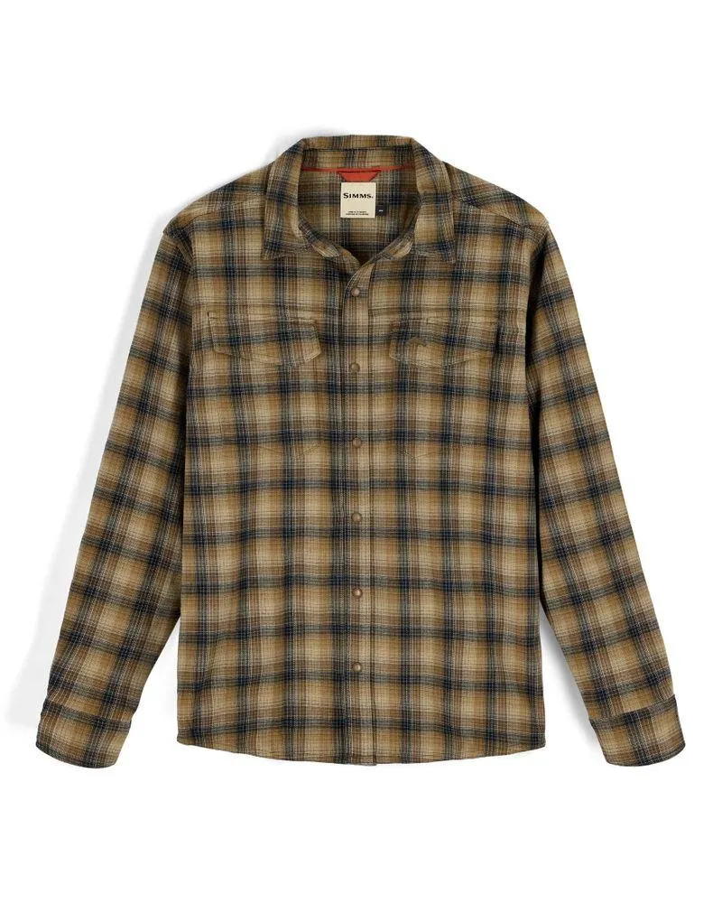 Gallatin Flannel Shirt Kennebec Plaid: Stone