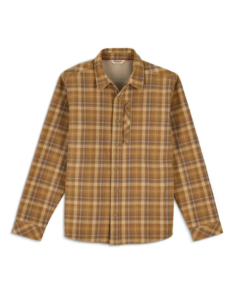 Coldweather Shacket Schooner Plaid: Bronzeback