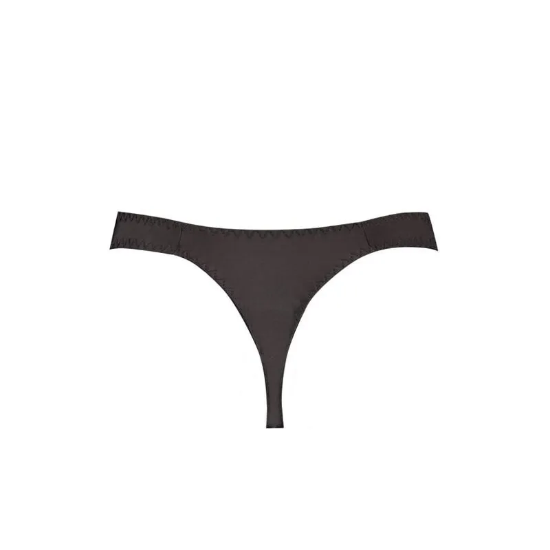 string homme microfibre noir confortable élastique délicat Anais séduction raffiné léger respirant maintien extensible invisible ajustable durable élégant
