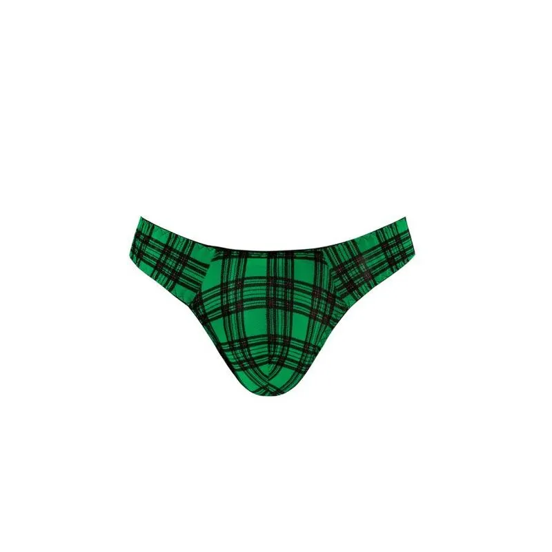slip sexy homme lycra doux vert noir carreaux coupe ajustée confort maintien bande élastique large qualité supérieure durable fabrication européenne