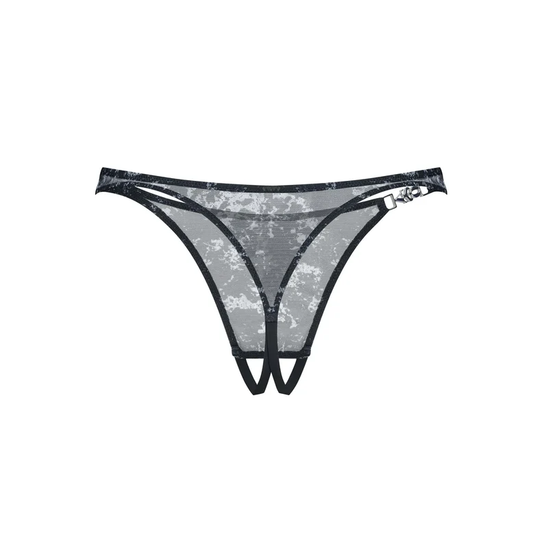 string ouvert maille transparente argenté armatures soutien motif unique élégant confortable élastique sans crochet bordures élastiques fabriqué UE tailles multiples