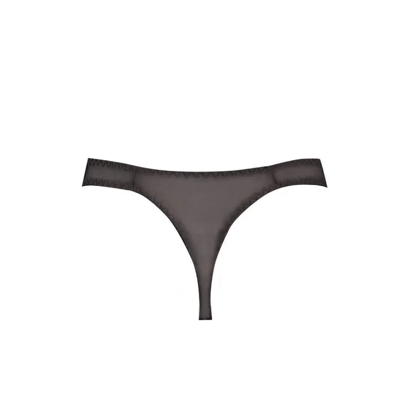 string homme érotique noir confortable élastique séduction élégant raffiné doux extensible maintien respirant polyamide élasthanne tailleXL