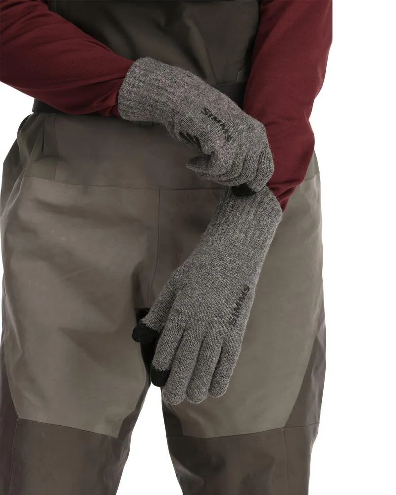 Wool Full Finger Glove Steel
