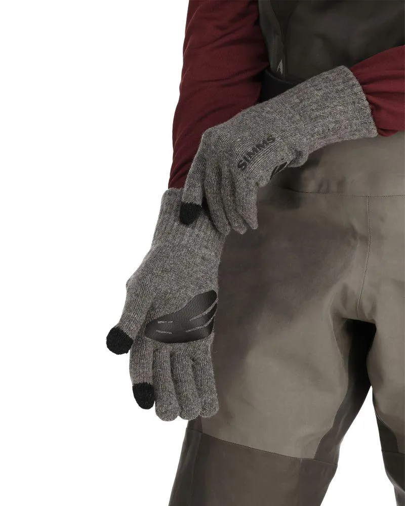 Wool Full Finger Glove Steel