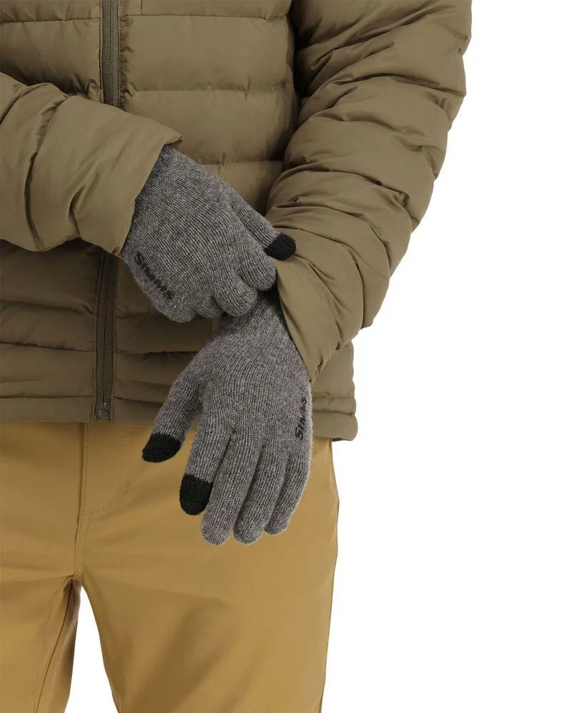 Wool Full Finger Glove Steel