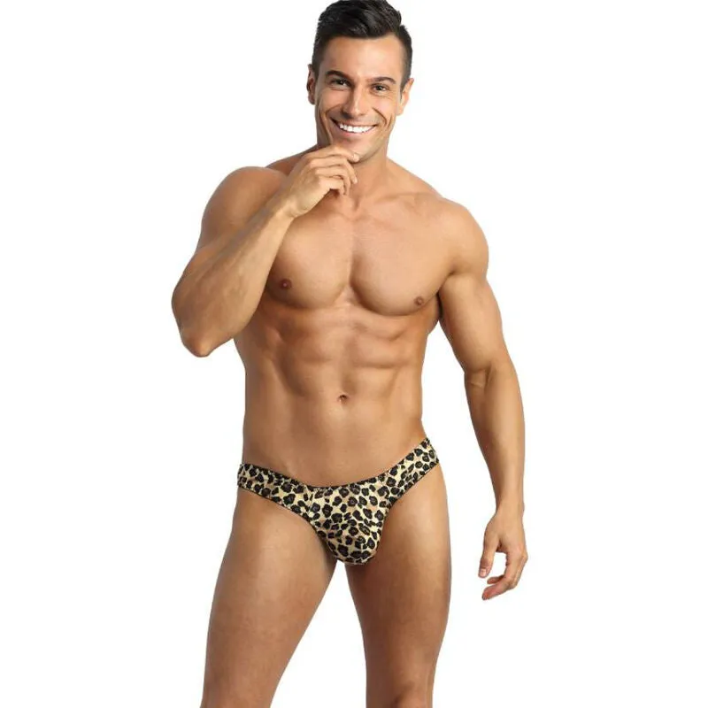 slip homme sexy imprimé animal microfibre douce extensible durable coupe ajustée taille large bande élastique confortable fabrication européenne polyamide élasthanne