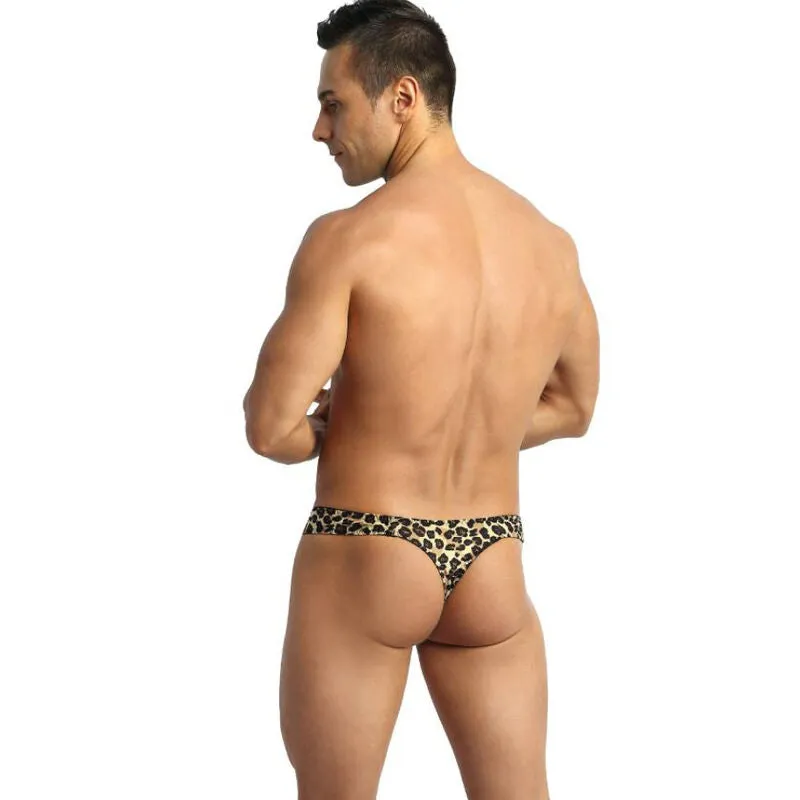 slip homme sexy imprimé animal microfibre douce extensible durable coupe ajustée taille large bande élastique confortable fabrication européenne polyamide élasthanne