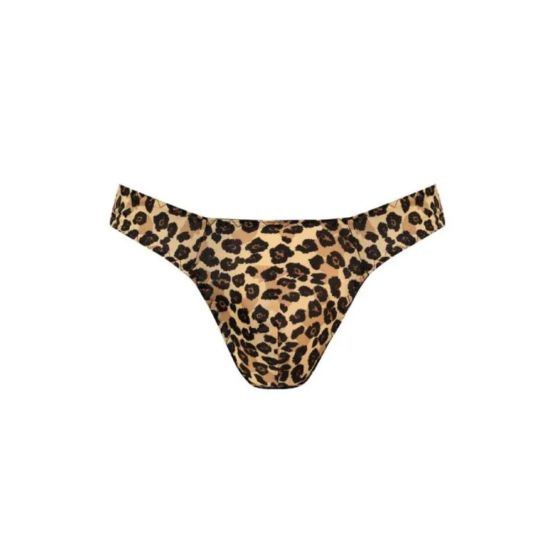 slip homme sexy imprimé animal microfibre douce extensible durable coupe ajustée taille large bande élastique confortable fabrication européenne polyamide élasthanne