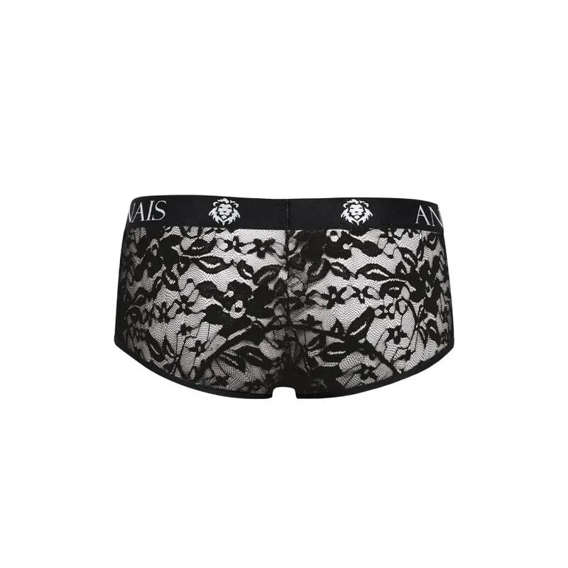 Slip homme dentelle noire imprimé fleuri ajustement parfait sexy coupe sportive jambes courtes confort élégant Anais polyester lycra