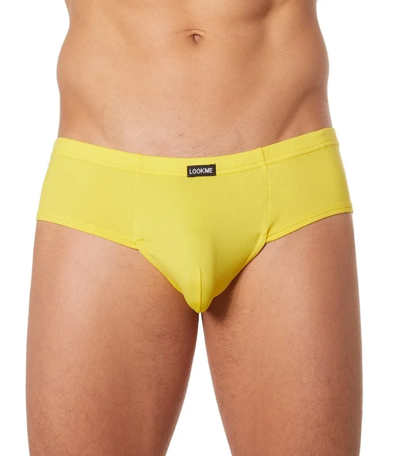 mini short jaune doux opaque soleil matière extensible polyamide elasthanne confortable durable polyvalent estivale tendance moderne silhouette sexy femme