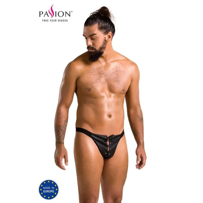 PASSION slip ouvert noir lingerie innovante certifiée OekoTex fabriquée Pologne européenne confortable durable respirante légère sexy élégante moderne audacieuse ajustable
