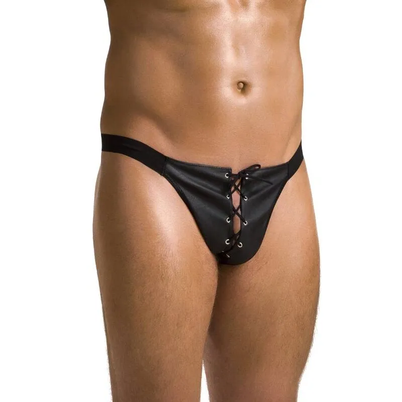 PASSION slip ouvert noir lingerie innovante certifiée OekoTex fabriquée Pologne européenne confortable durable respirante légère sexy élégante moderne audacieuse ajustable