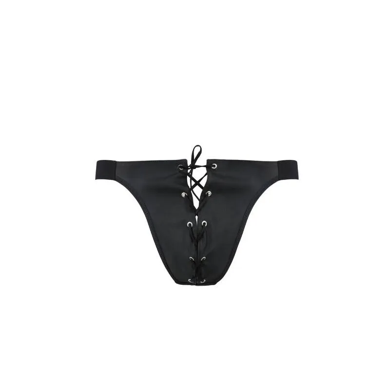 PASSION slip ouvert noir lingerie innovante certifiée OekoTex fabriquée Pologne européenne confortable durable respirante légère sexy élégante moderne audacieuse ajustable