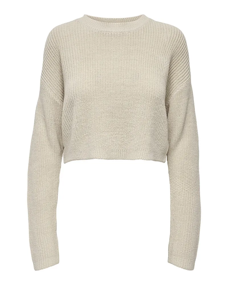 Maglione Donna Cropped Knitted Pullover