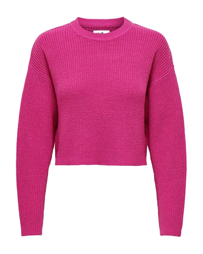 Maglione Donna Cropped Knitted Pullover