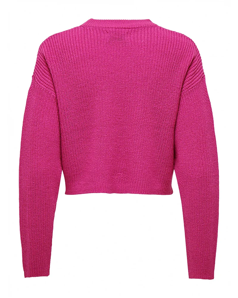 Maglione Donna Cropped Knitted Pullover