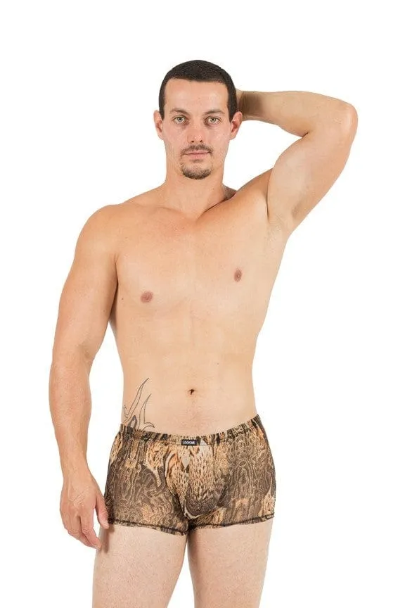 Boxer Homme Imprimé Félin Polyester Élasthanne Confortable Extensible Doux Maintien Ajustement Moderne Audacieux Sexy Résistant Lavable Élastique