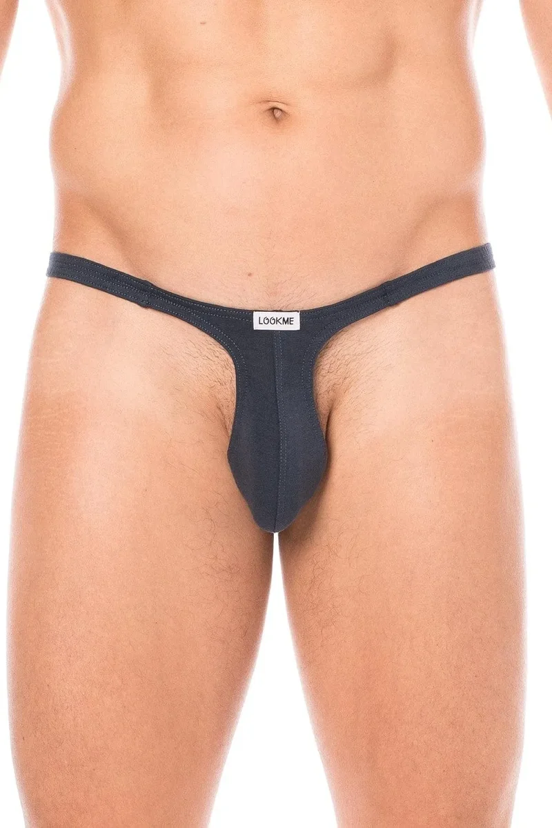 String Homme Coton Bleu Marine Doux Extensible Confortable Ajusté Respirant Élégant Décontracté Sexy Tailles S XXL