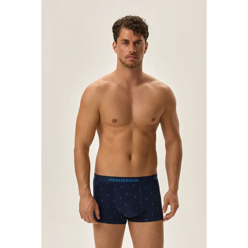 Boxers homme 2 pièces Henderson 199566 coupe ajustée coton élasthanne confort support quotidien gym travail