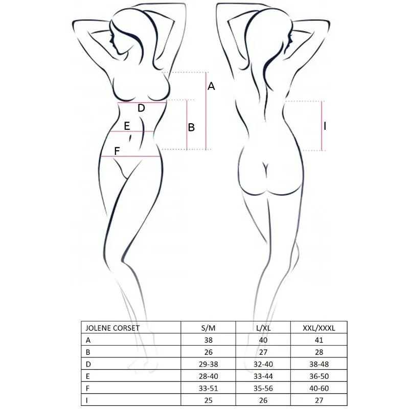 corset noir Jolene Passion lingerie sexy séduction polyester confortable moulant sculptant glamour soirée romantique string assorti