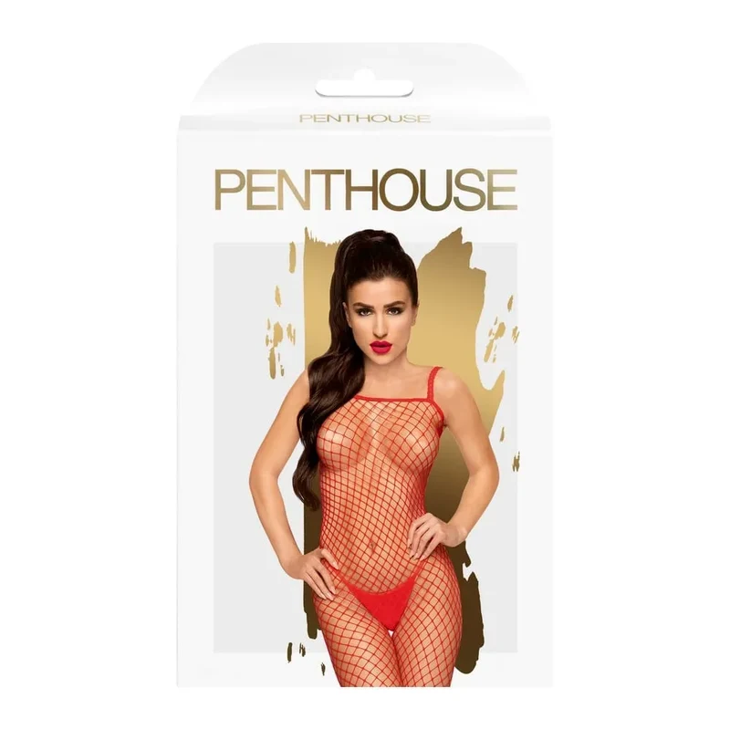 combinaison rouge résille fine fines lanières croisées sensuelle ouverte entrejambe coupe ajustée silhouette galbante haute qualité nylon élasthanne