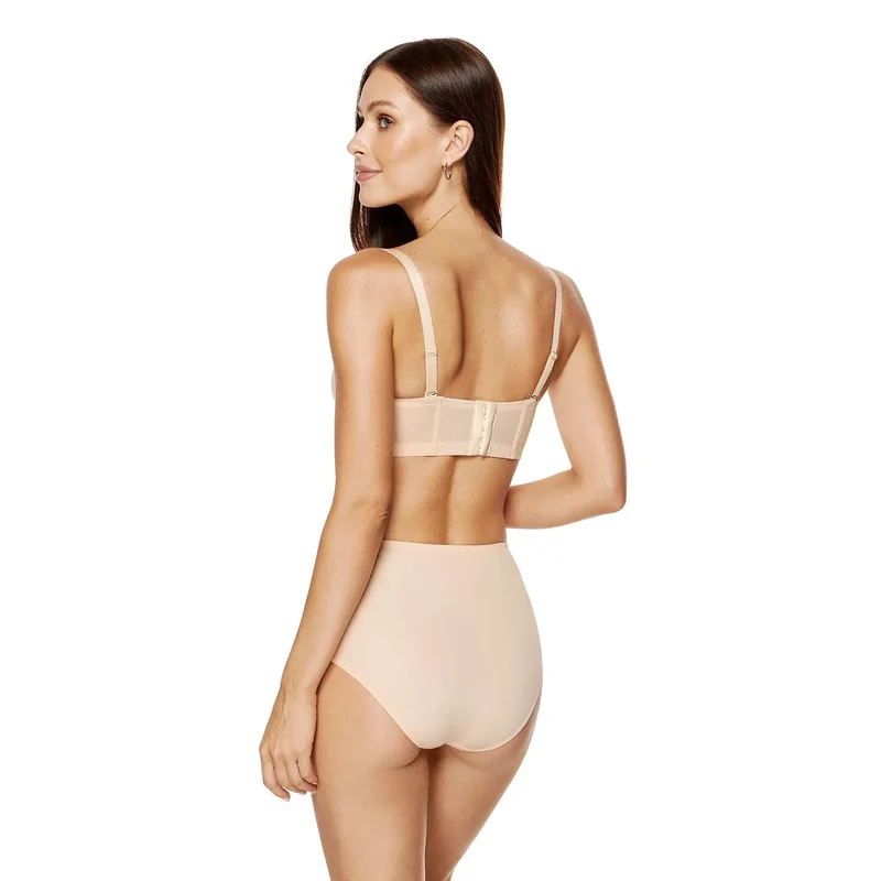Soutien-gorge balconnet beige nude tailleur haute lingerie féminine confort support elegance discrétion quotidien soirée