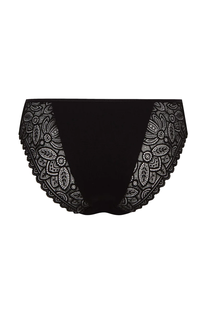 Slip Brésilien Modal Sensuel - Noir