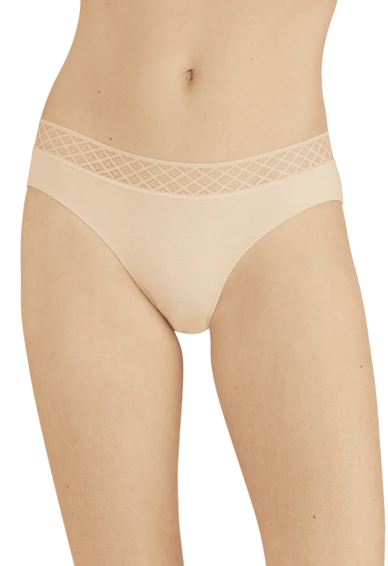 Lot de 3 Slips - Trio Douceur Graphique - Nude / noir / blanc