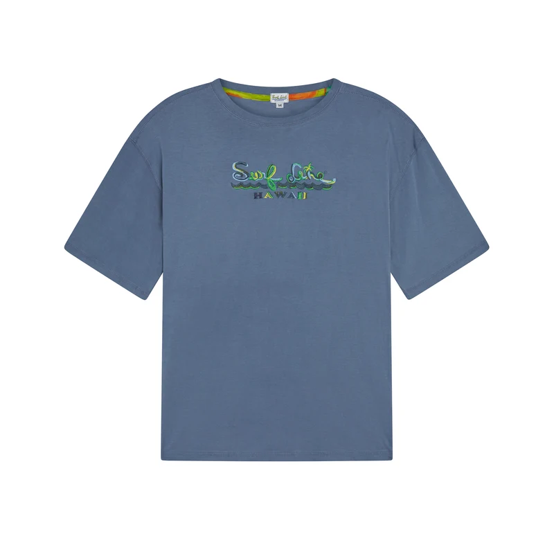 T-shirt brodé Hawaii Solid Surf Line pour homme