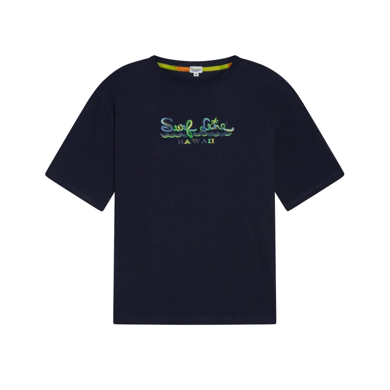T-shirt brodé Hawaii Solid Surf Line pour homme