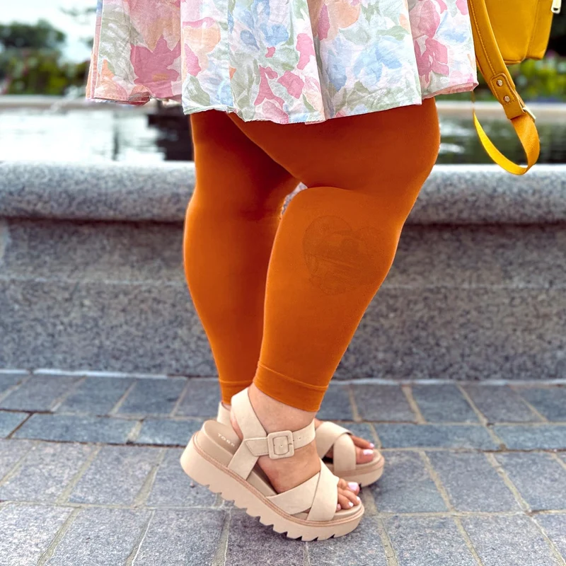 Footless Tights - Toffee Apple