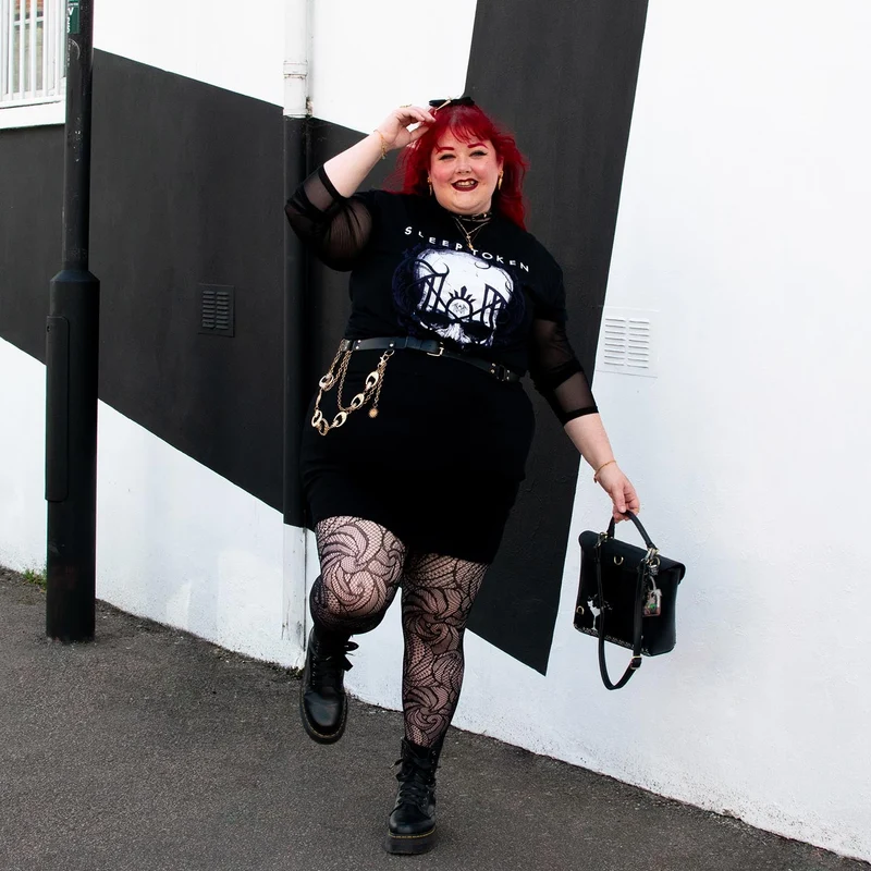 Thighs The Limit Fishnets - Timewarp - Black