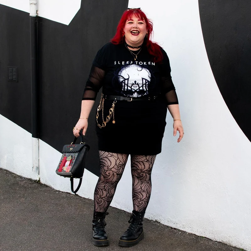 Thighs The Limit Fishnets - Timewarp - Black