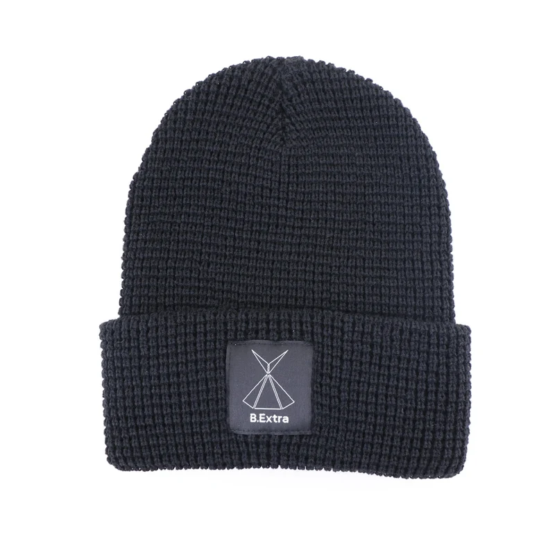 Waffle Beanie - Black