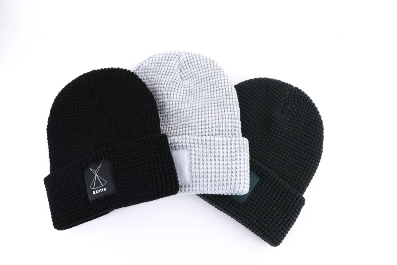 Waffle Beanie - Black