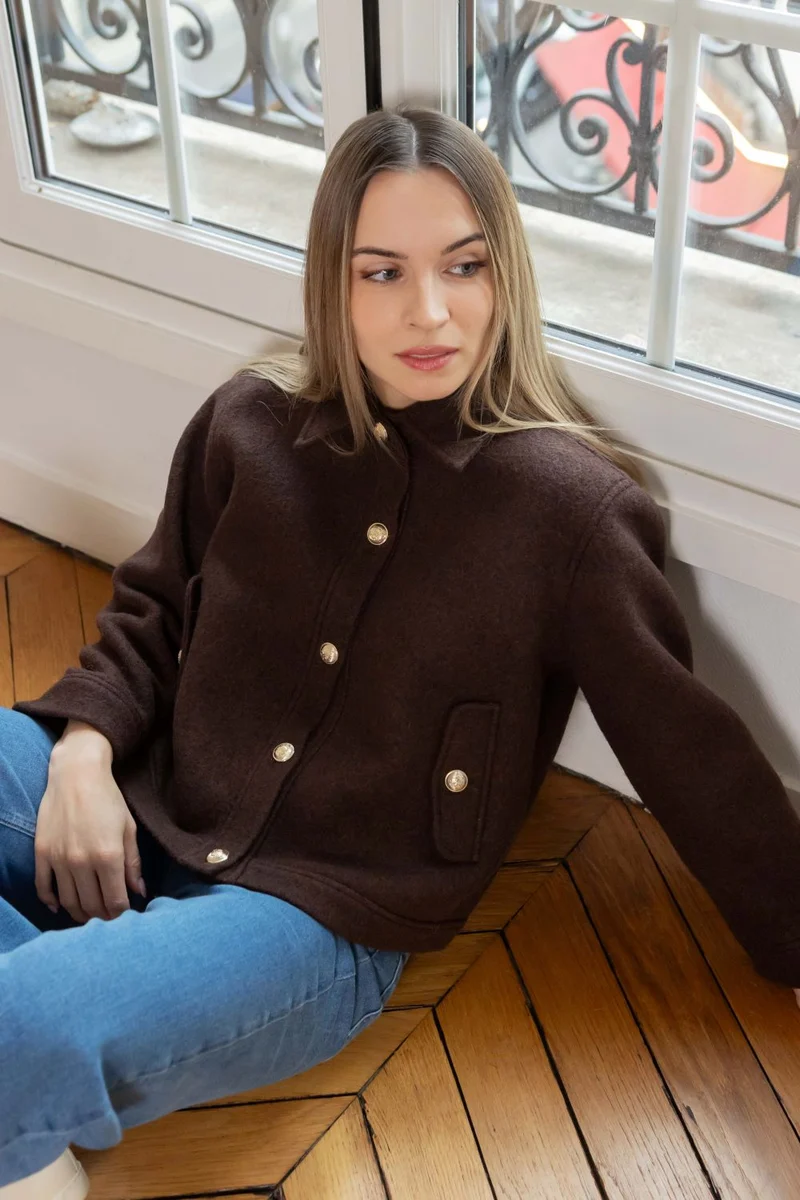 Veste Lana - chocolat