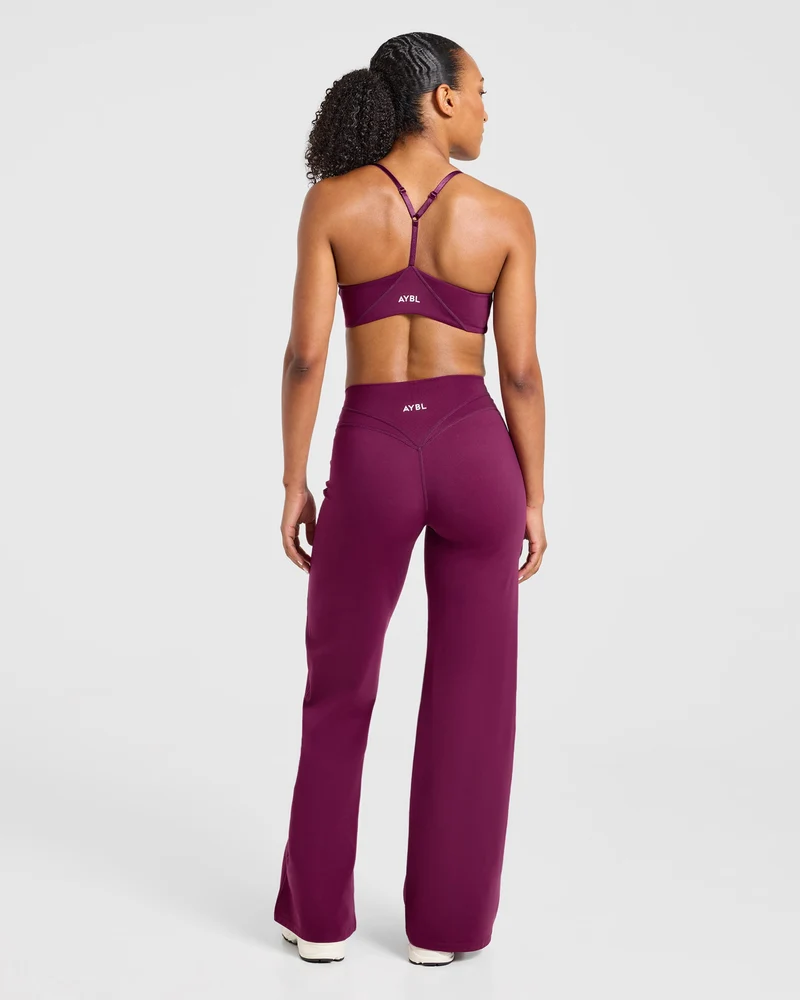 Engage Straight Leg Leggings - Rich Plum