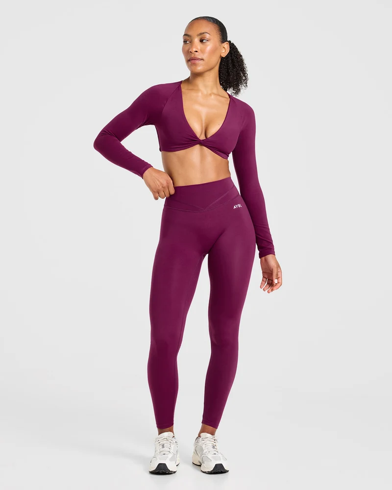 Engage Leggings - Rich Plum