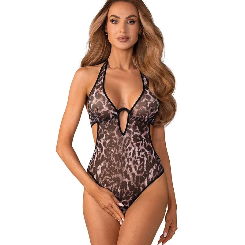 Body Addia panthère transparent élastique élégant femme moderne stylisation audacieuse